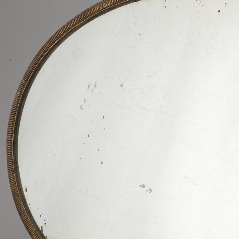 A argent hache table top, England, circa 1900.