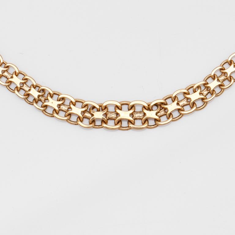 COLLIER, 18K guld, svenska stämplar.