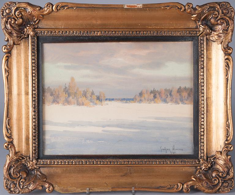 GRIGOR AUER, akvarell, signerad och daterad 1921.