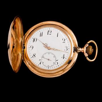 FICKUR, 14K guld, savonett, 1900-talets första hälft.