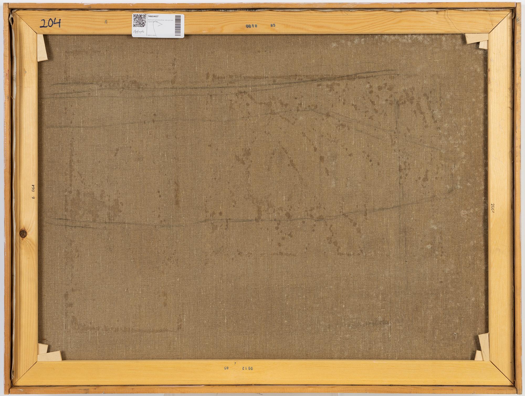 Bertram Schmiterlöw, oil on canvas, signed.