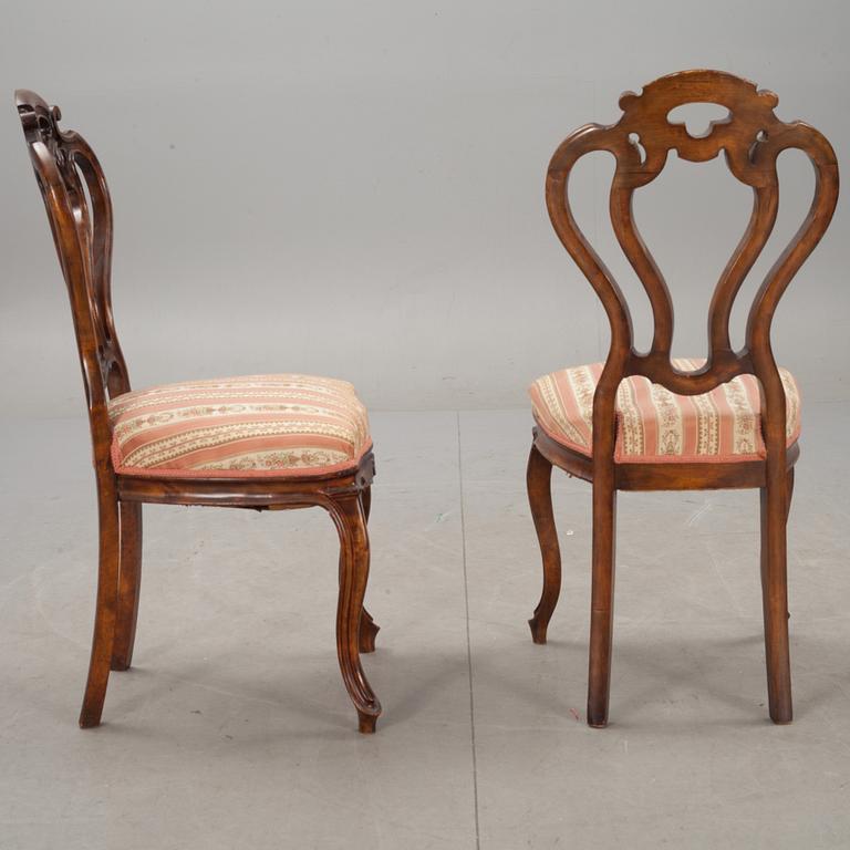 STOLAR, 2 st. Nyrokoko, 1800-talets slut.