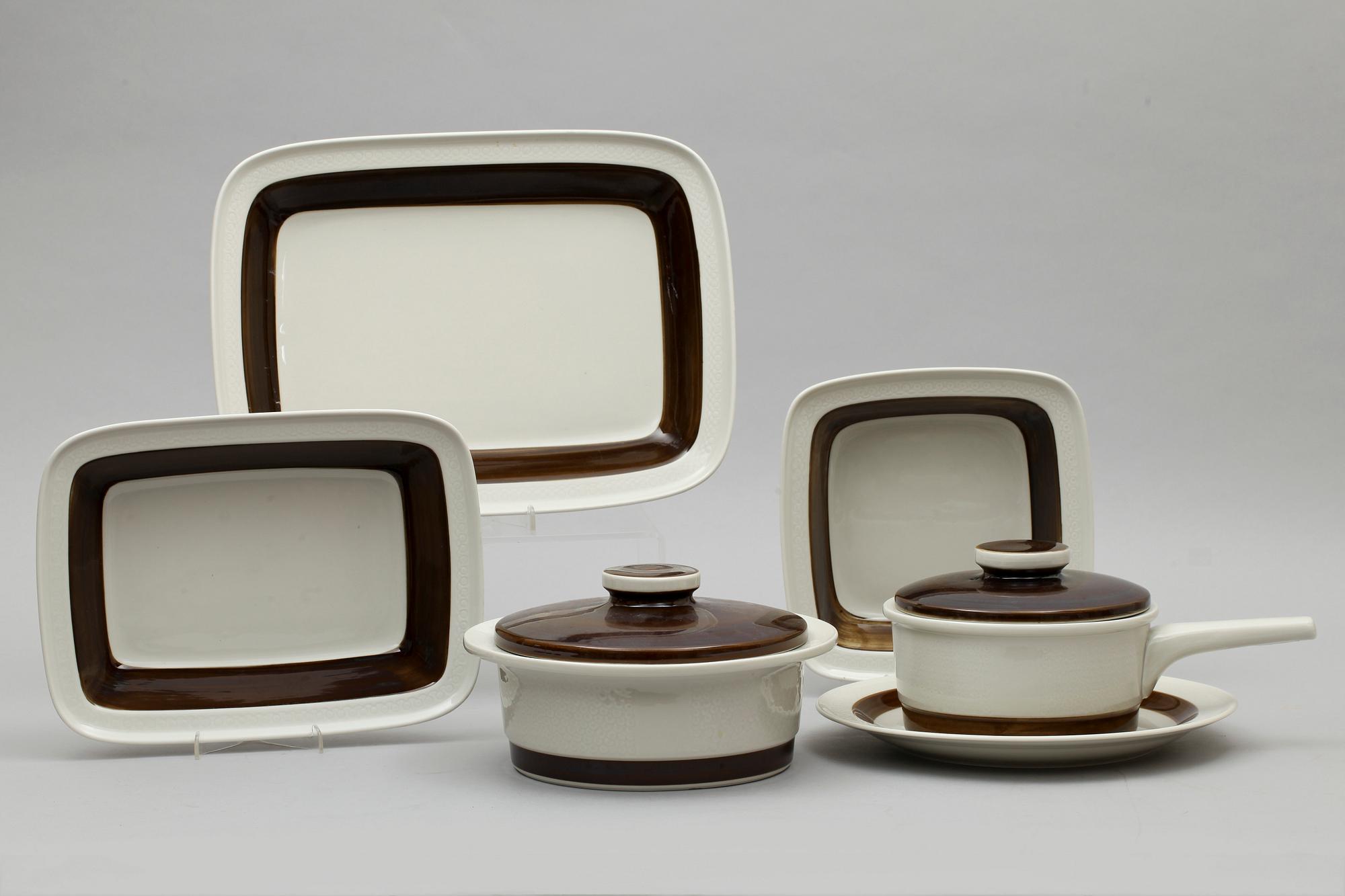 SERVISDELAR, ca 48 st, porslin, "Forma", Rörstrand.