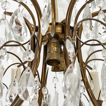 A baroque-style chandelier, first half of the 20th century.