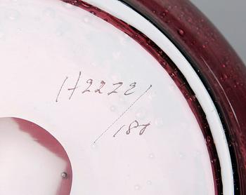 KARAFF samt SKÅL, glas. Erik Höglund, Boda.