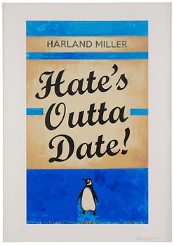 478. Harland Miller, "Hate's Outta Date (Blue)".