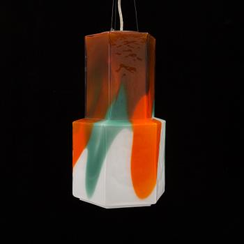 HELENA TYNELL, a glass ceiling light, Flygsfors, 1960's.