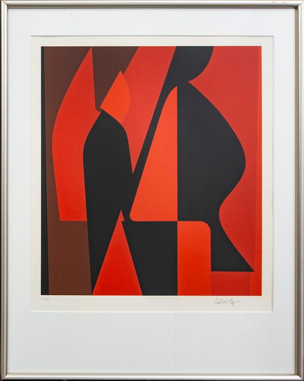 Victor Vasarely, color serigraphy, signed numbered 43/100.