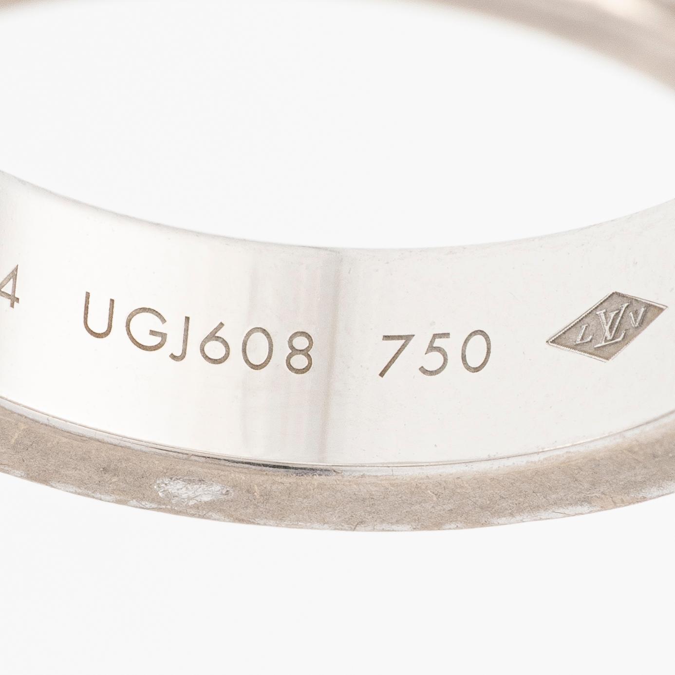 Louis Vuitton, ring, “Empreinte”, 18K white gold with a brilliant-cut diamond.