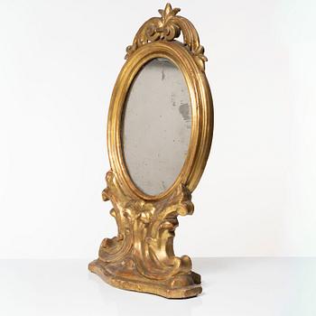 Table mirror, 19th century.