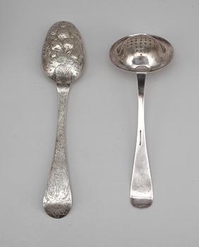 PARTI SILVER, 6 delar, bland annat Wessman, 1862. Vikt ca 360 gram.