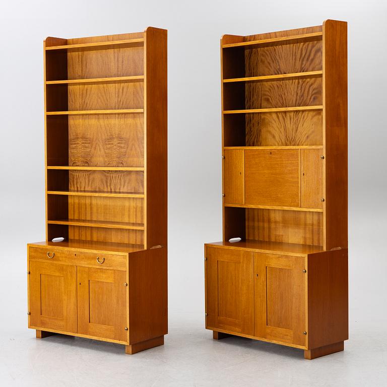 Josef Frank, two model B2112 bookcases, Firma Svenskt Tenn, Sweden, before 1985.