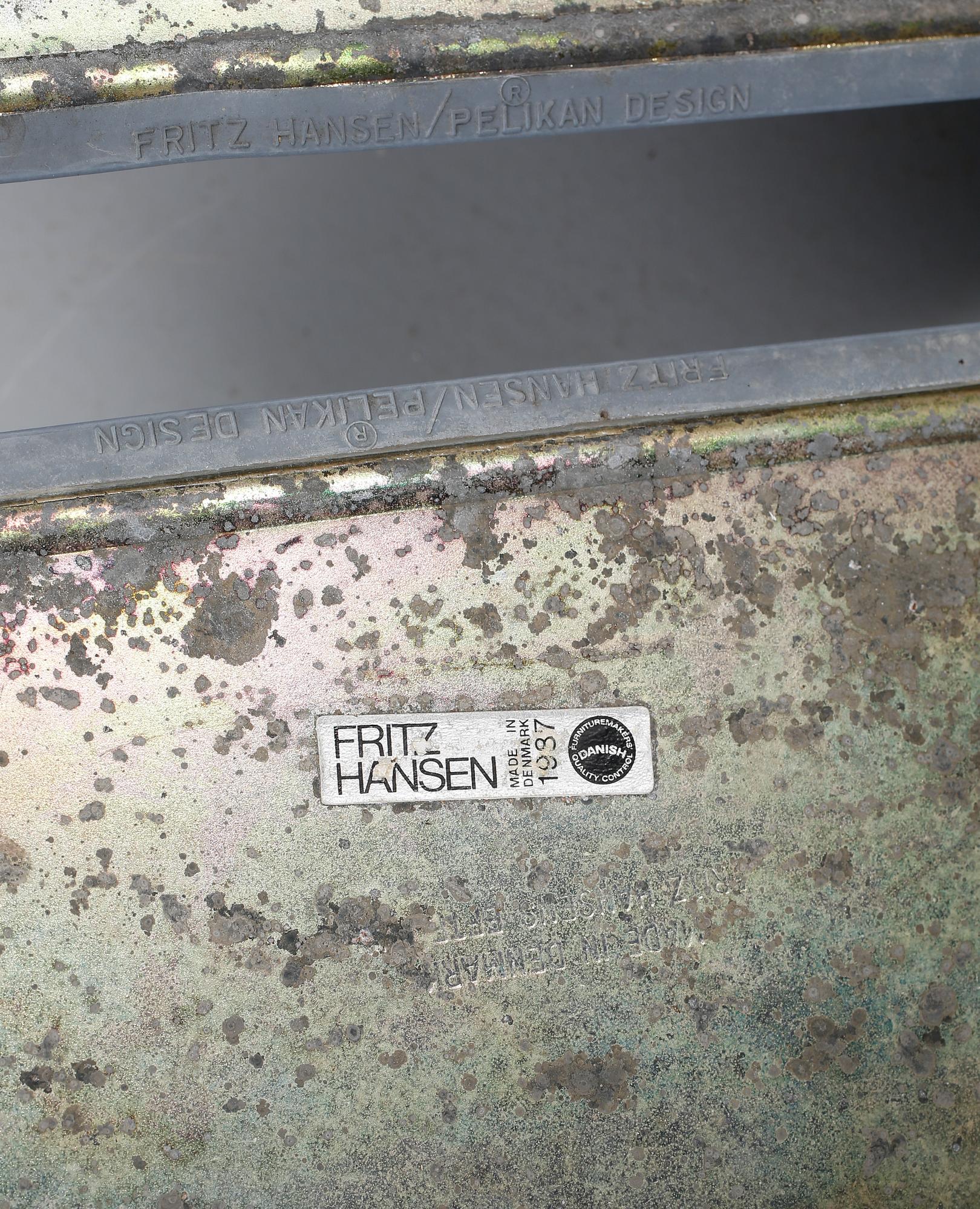 TRÄDGÅRDSGRUPP, 5 delar, "Café", Niels Gammelgaard & Lars Mathiesen, Fritz Hansen, formgiven 1980.