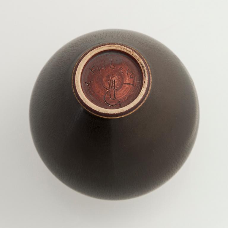 Berndt Friberg, vase, stoneware, Gustavsberg's studio, 1954.