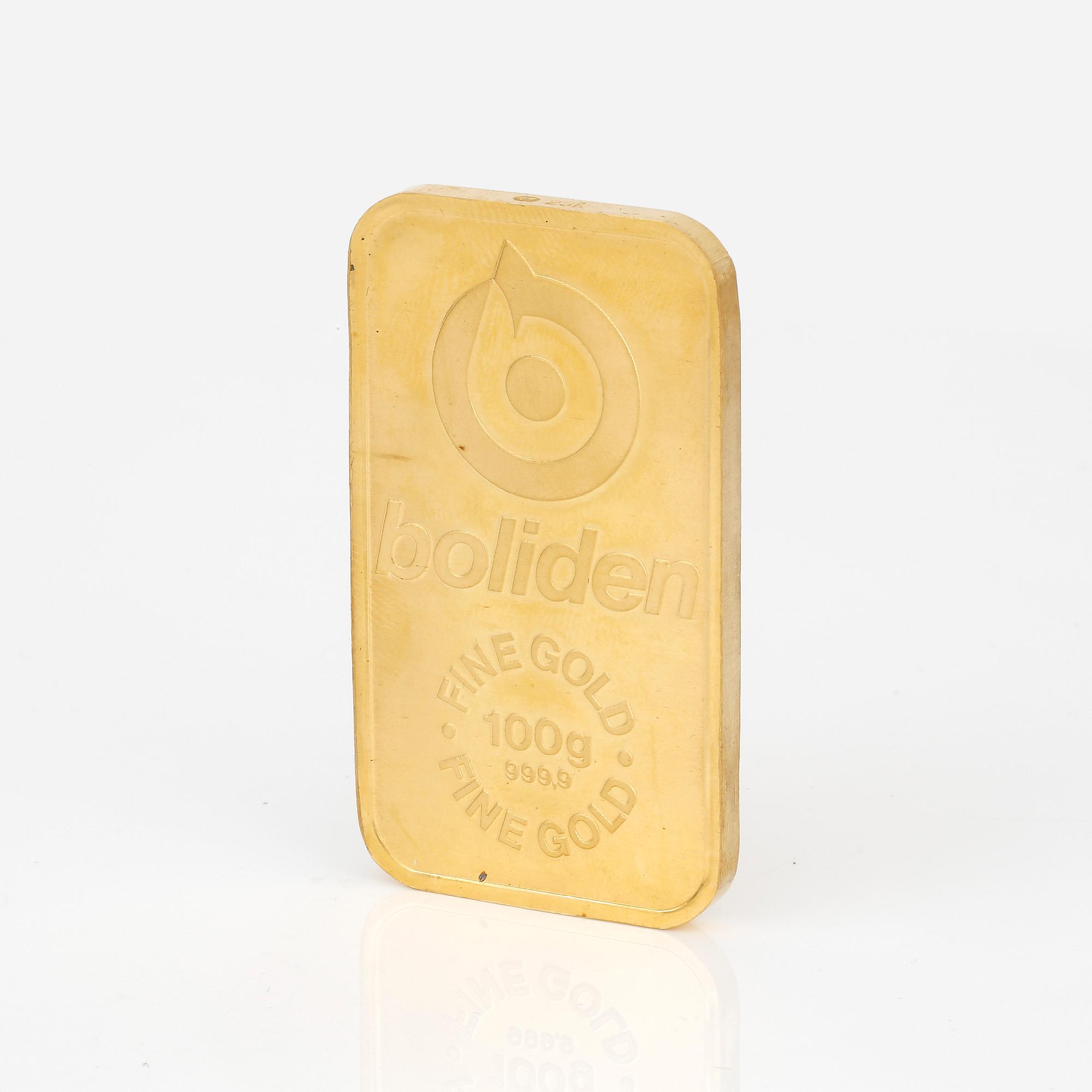 GULDTACKA, 23 k, vikt 100 gr, Boliden.