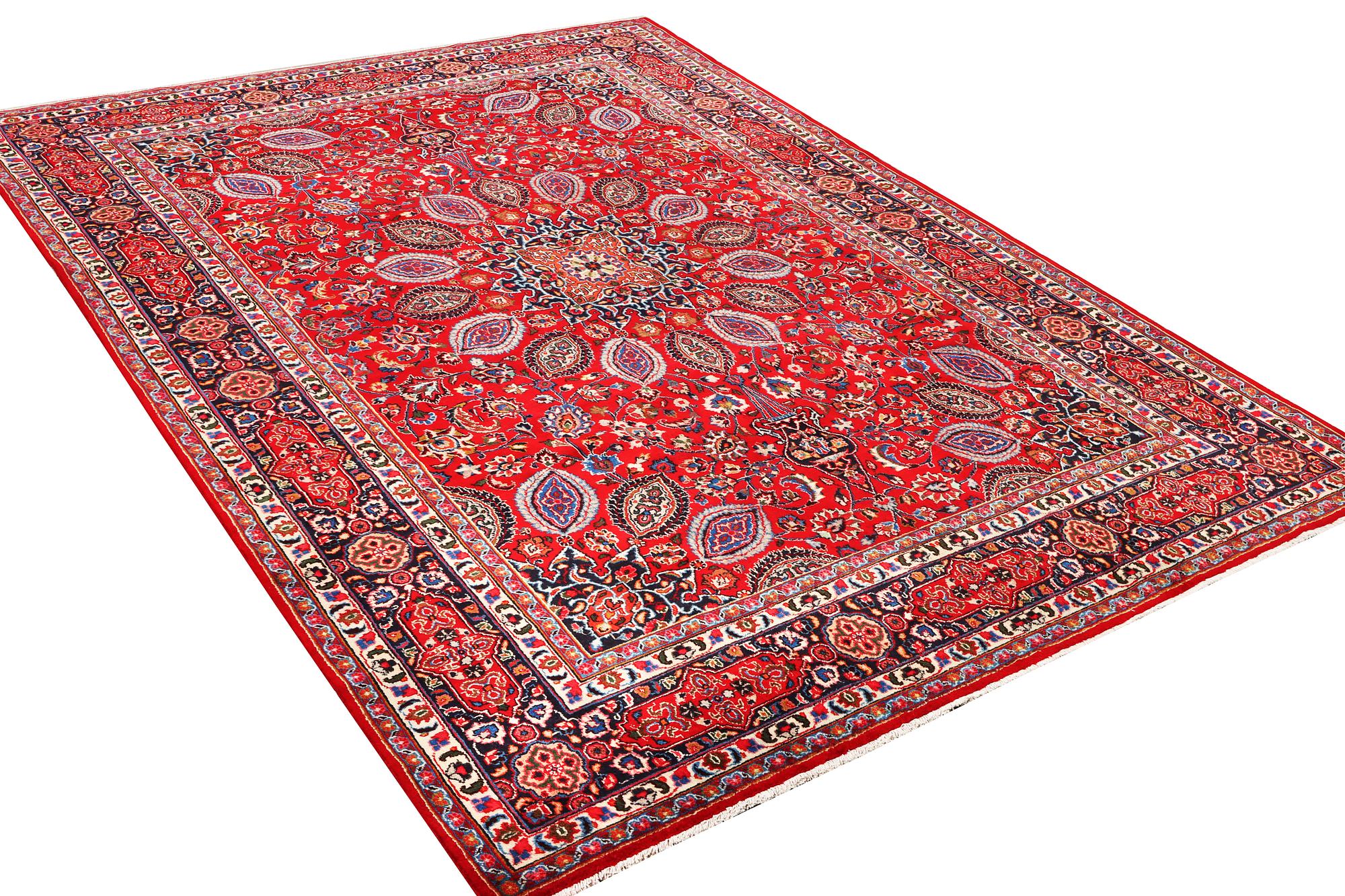 A Keshan carpet, c. 355 x 245 cm.