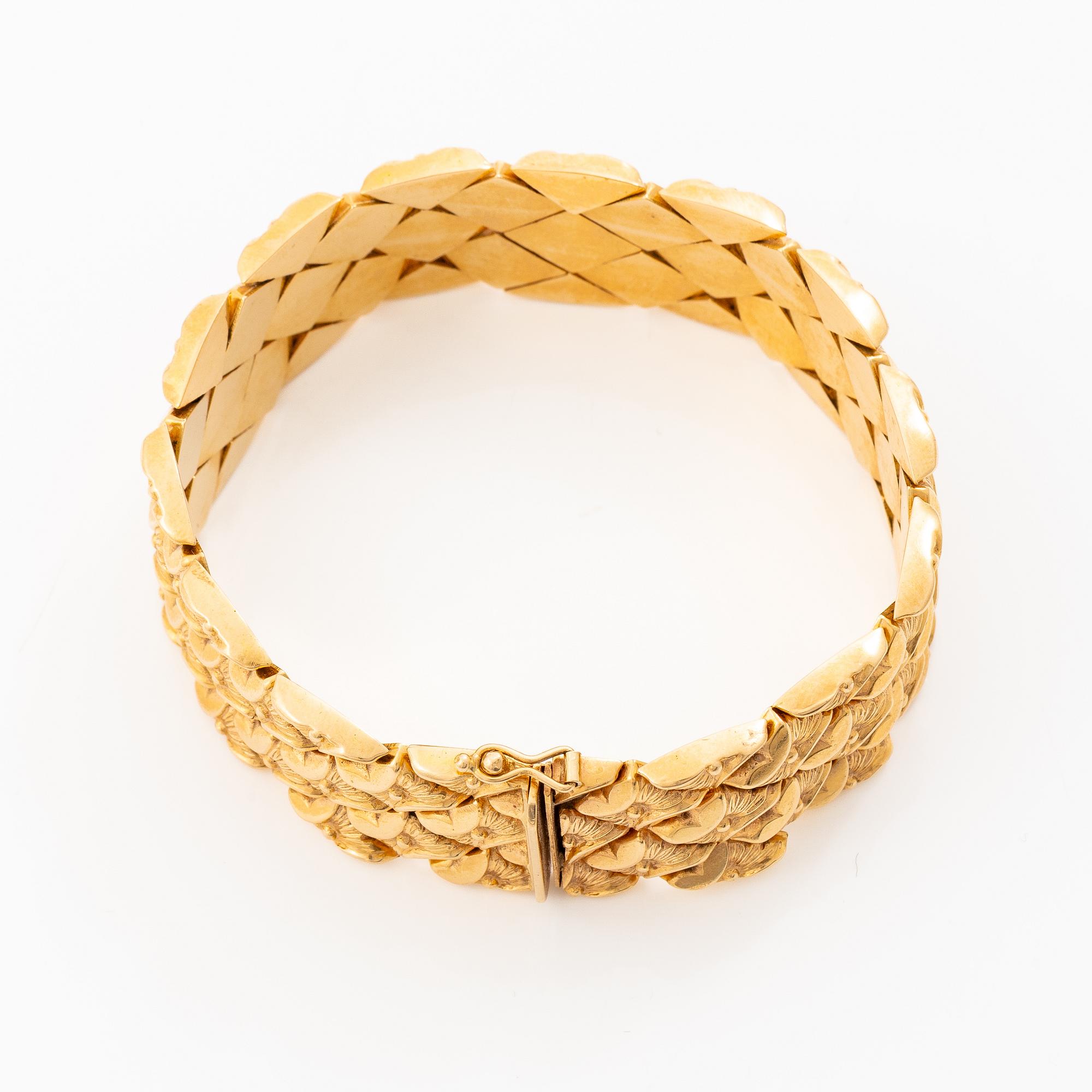 Bracelet, 18K gold, Italy.