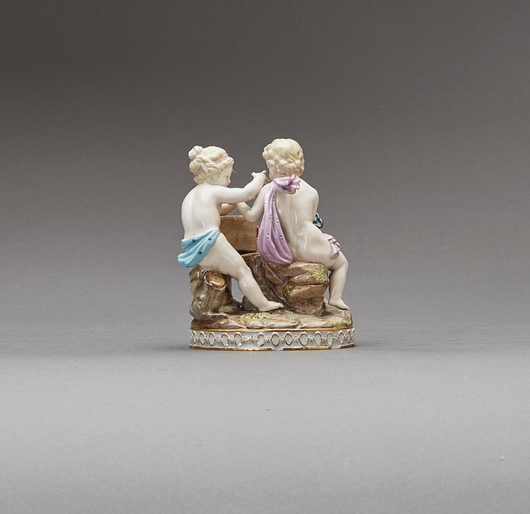FIGURIN, Meissen, tidigt 1900-tal, porslin.