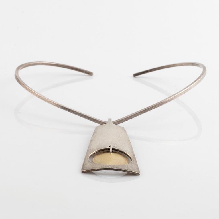 Hans Hansen, neckring, silver, Denmark.