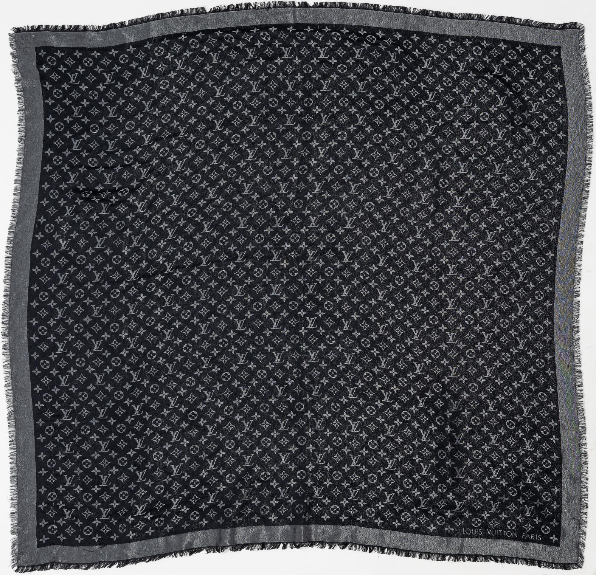 Louis Vuitton, a silk mix shawl.