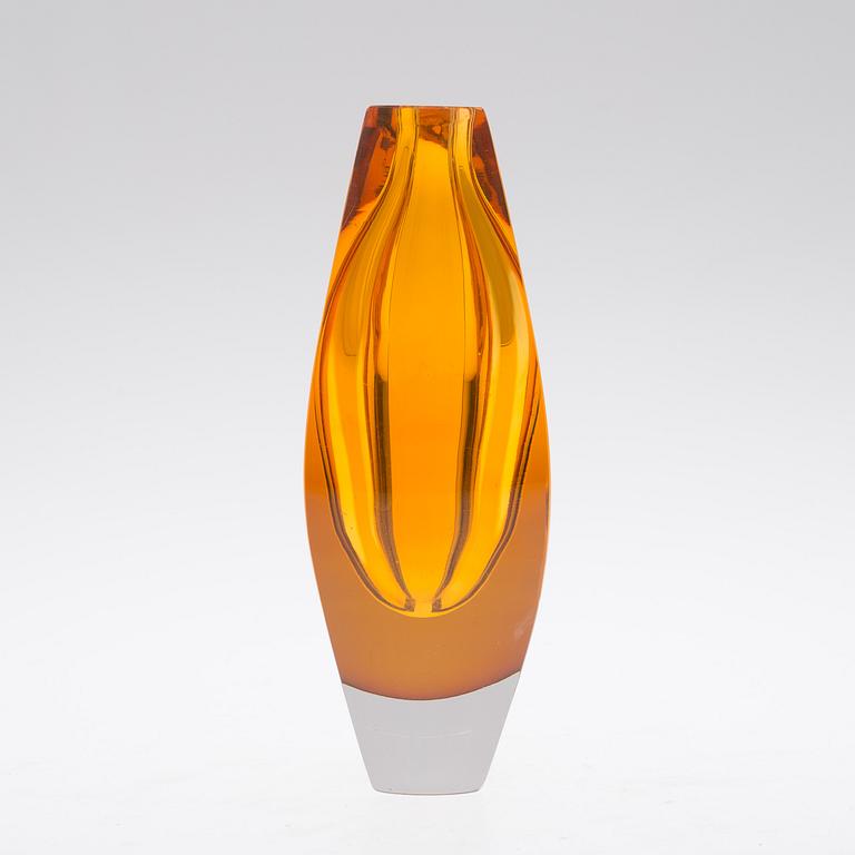 A "Ventana" glass vase, Mona Morales Schildt, Kosta 1960´s.