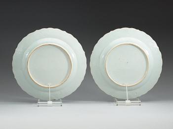 FAT, ett par, kompaniporslin, Qing dynastin Qianlong (1736-95).