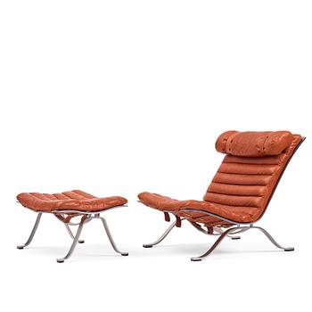 62. Arne Norell, an 'Ari' easy chair and ottoman, Norell Möbel AB, Sweden.