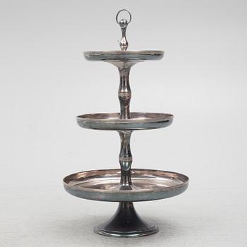 Étagèr /serving stand, Württembergische Metallwarenfabrik (WMF), Germany, 20th century.