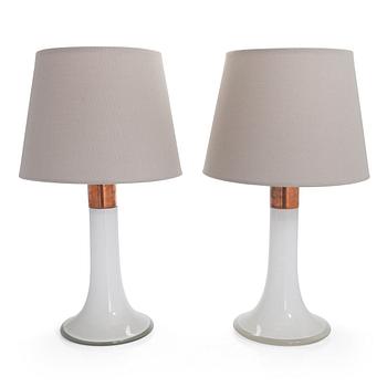 Lisa Johansson-Pape, a pair 1950/1960s table lamps, model '46-017'  for Stockmann Orno, Finland.