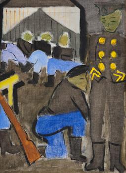 Ragnar Sandberg, Vid skjutbanan.