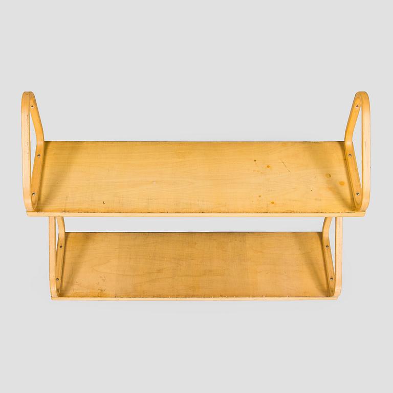 Alvar Aalto, two '112B' shelves, Artek, late 20th century.