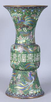 URNA, cloisonne, Kina, 1800-tal.