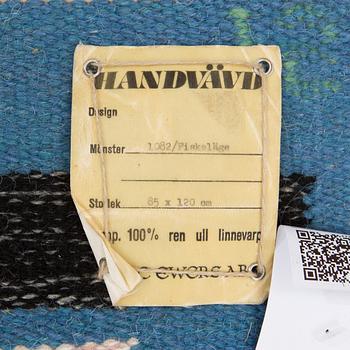 A TAPESTRY, "1082 Fiskeläge", flat weave, ca 120,5 x 84,5 cm, signed IS (Ingegerd Silow).