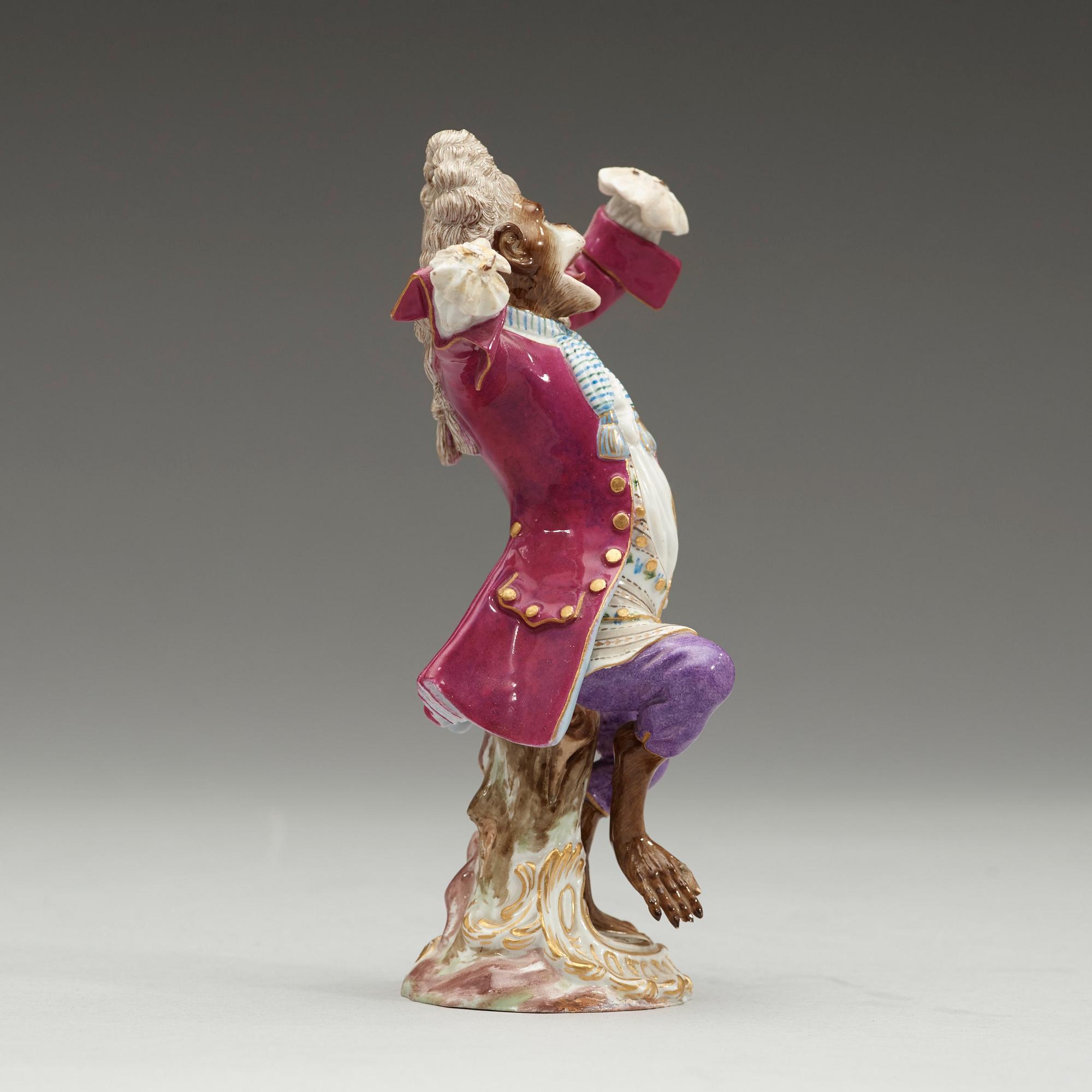 A monkey orchestra, "Affenkapelle", Meissen, late 19th Century.