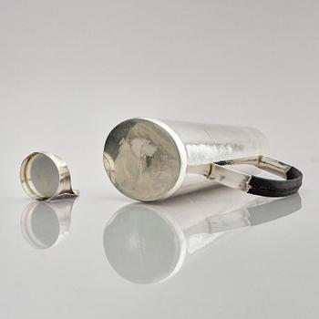Ulf Trolle-Lindgren, a sterling silver three piece coffee set, Strömstad, Sweden 1967.