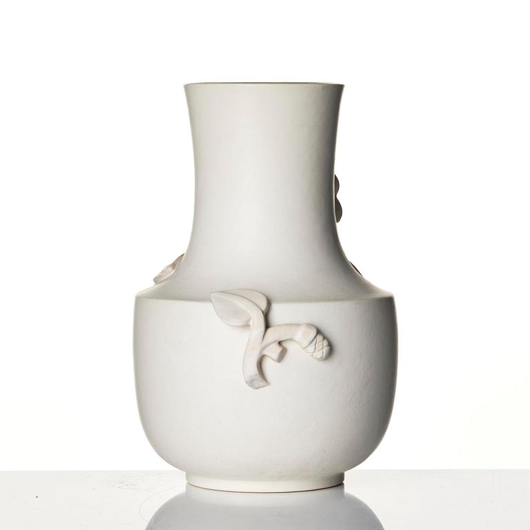 Wilhelm Kåge, a set of two "Carrara" ceramic vases, Gustavsberg, 1930s-40s.