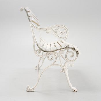 A cast iron garden sofa, 20th century.