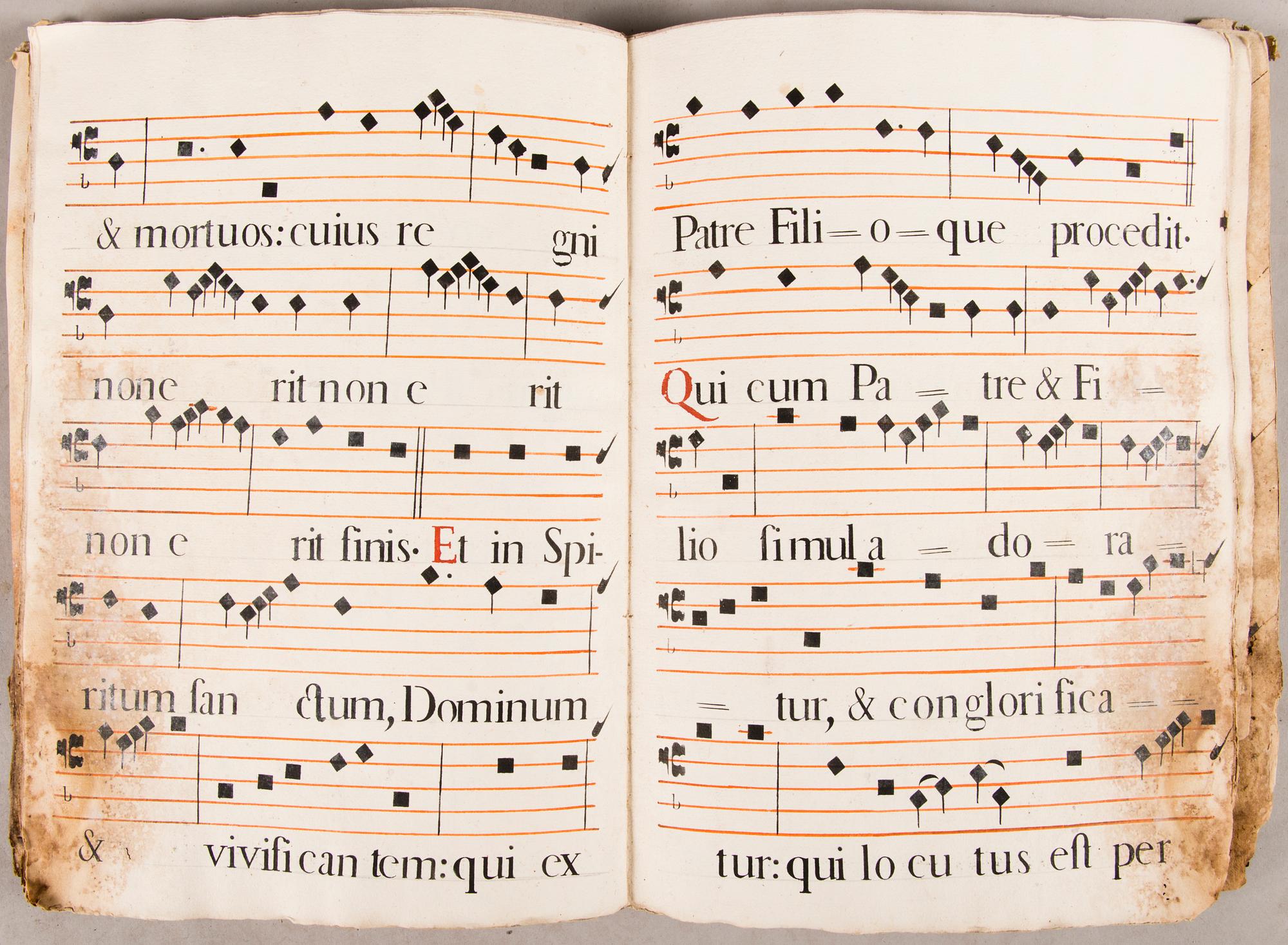 CHANSONNIER, pergament, ca 1500-1600-tal.