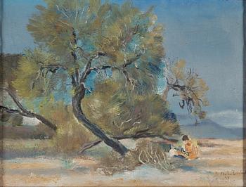 BO VON ZWEIGBERGK, oil on panel, signed and dated 29.