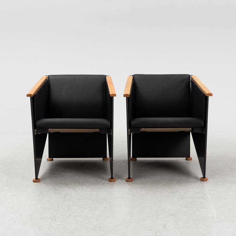 Torbjörn Ahlström, a pair of elm armchairs.