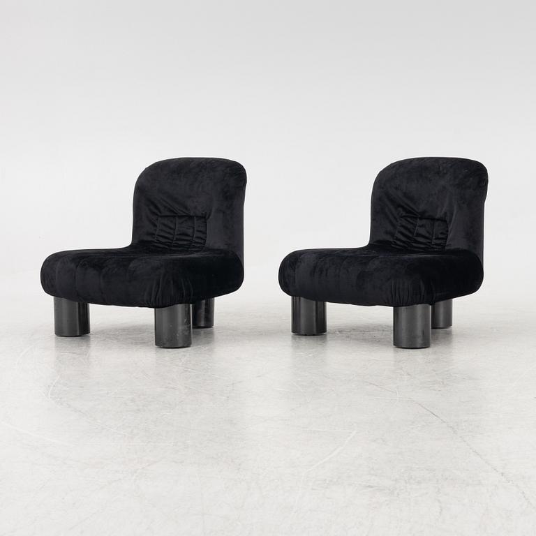 Cini Boiri, armchairs, a pair, "Botolo", Arflex, Italy.