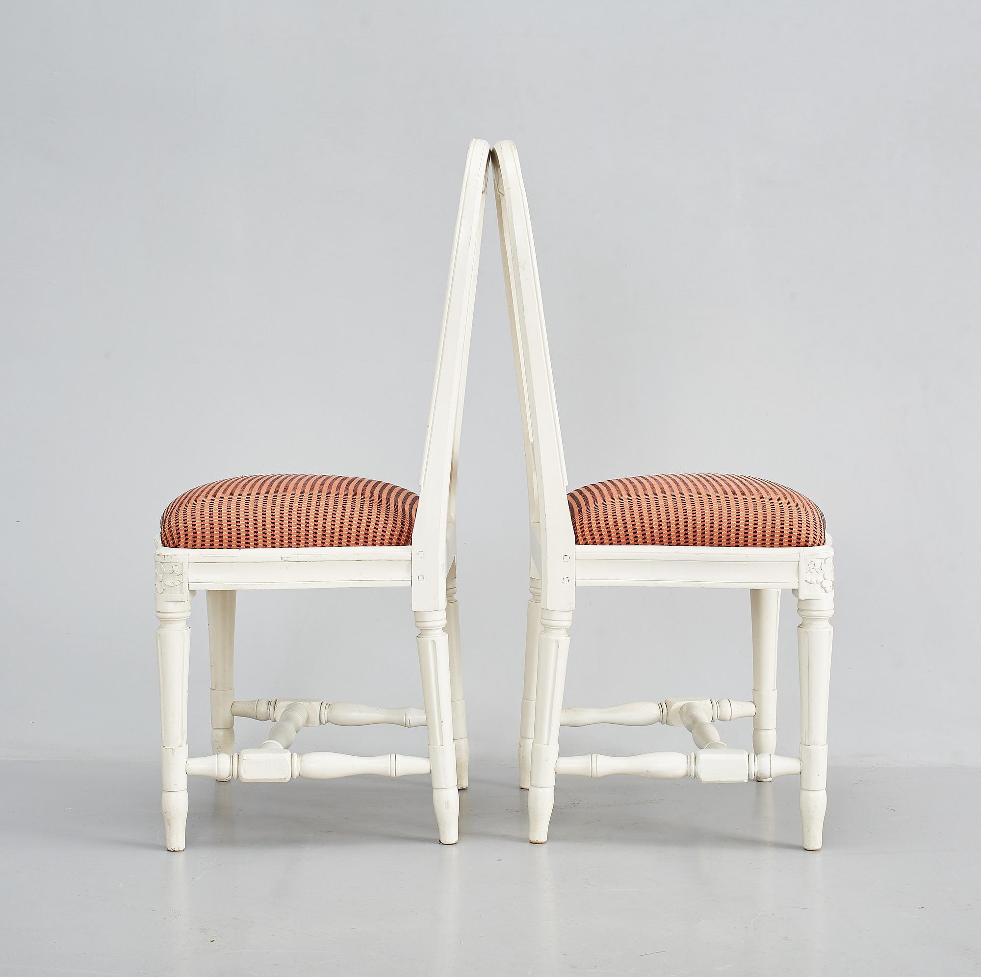 STOLAR, ett par, gustaviansk stil, "Hallunda", IKEAs 1700-talsserie.