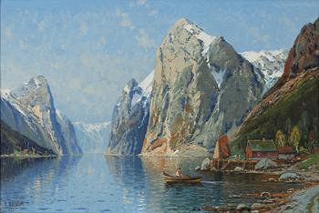 Carl Bergfeld, Fjord Landscape.