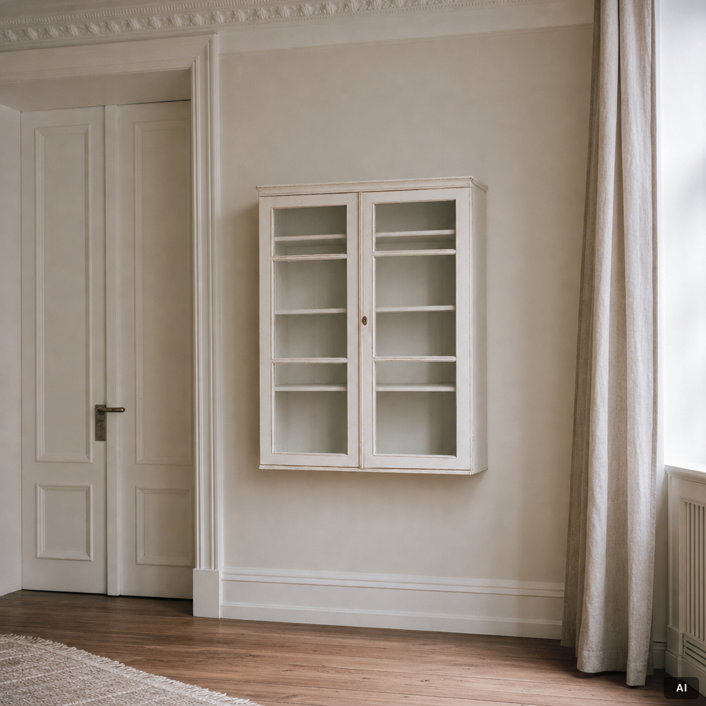 Wall-mounted cabinet, early 20th century.
