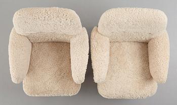 Svante Skogh, a pair of Swedish Modern easy chairs "model 827",  Gemla AB Diö, Sweden 1950's.