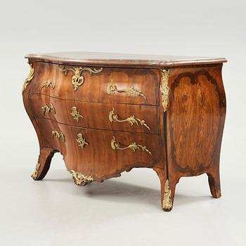 A Swedish Royal Rococo 1760's commode by Lars Nordin, master in Stockholm 1743-1773 (not signed).