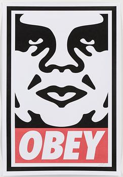Shepard "Obey" Fairey · SHEPARD "OBEY" FAIREY, grafiskt blad, signerat.