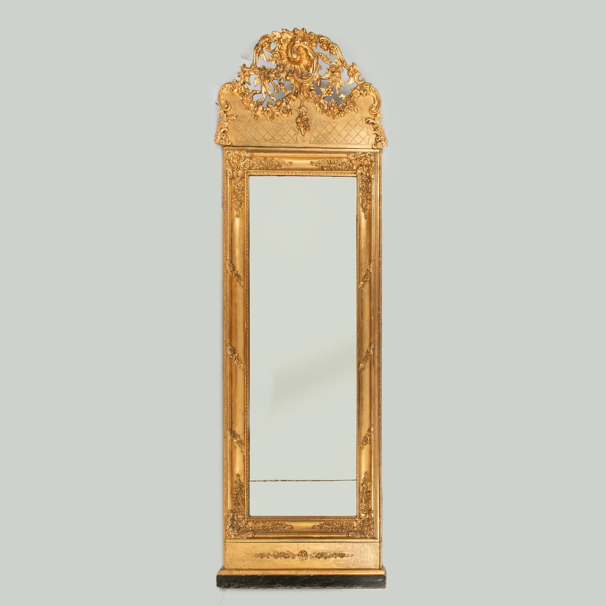 Spegel, nyrokoko, 1800-talets andra hälft.