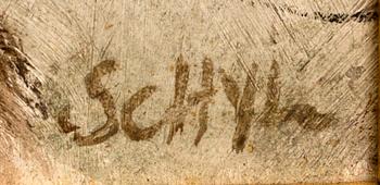 JULES SCHYL, olja på duk signerad.