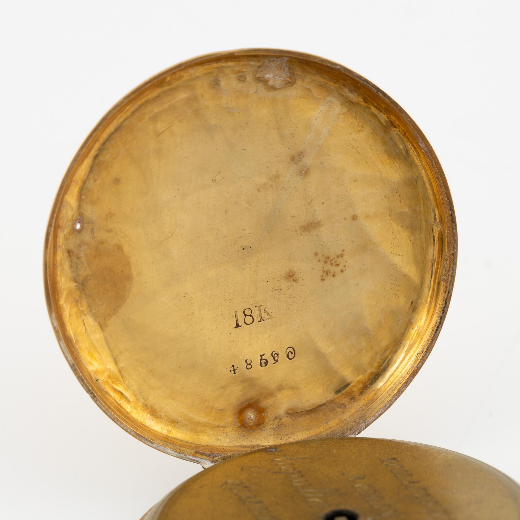 Pocket watch, 37.5 mm.